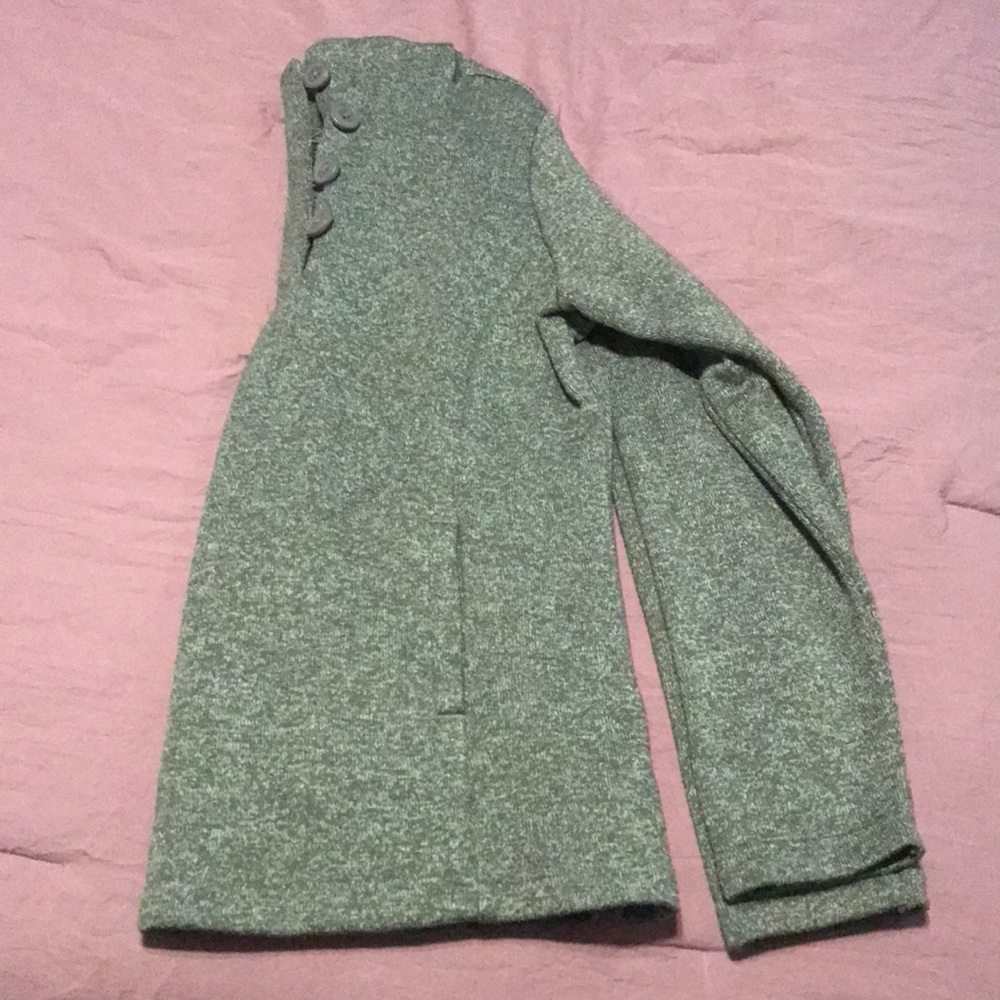 Green Button Hoodie